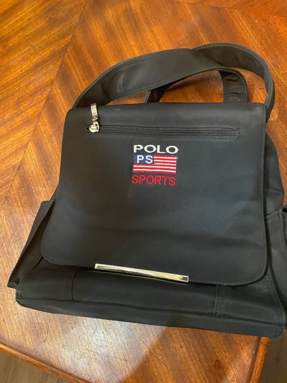 Polo by Ralph Lauren Black PS Sports Shoulder Travel Bag